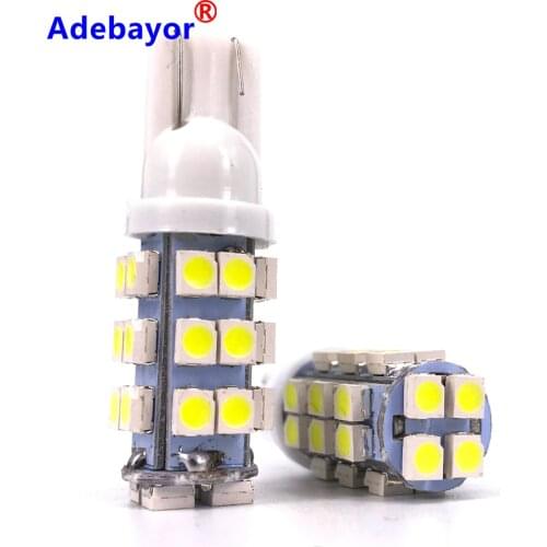 10pcs T10 LED 1210/3528 smd 168 194 t10 W5W led White t10 28 SMD LED Wedge Light Bulb Lamp smd t10 led 12V
