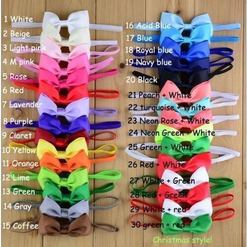 100 pcs/lot Grosgrain Bow Headband