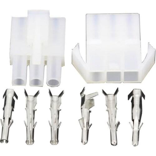 Big Tamiya 3 Pin L6.2-3P Connector Plug with wings Male and female air docking connector 6.2mm pitch Electrical Connector