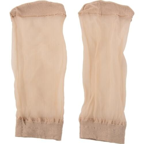 6 Pairs Sexy Ultra-thin Elastic Silky Short Silk Stockings Women Ankle Socks Nude