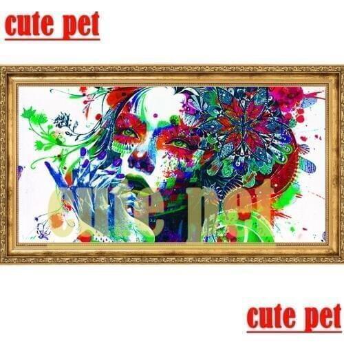 Abstract woman DIY Diamond Painting 3D Cross Stitch Full Diamond Mosaic Crystal Diamond Embroidery Patterns RhinestoneArt Decor