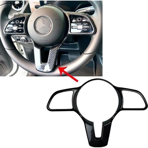 Steering Wheel Bezel Cover Styling Interior Accessory New ABS Car Trim For Mercedes Benz Class A B C E CLA GLA GLB GLE 2019