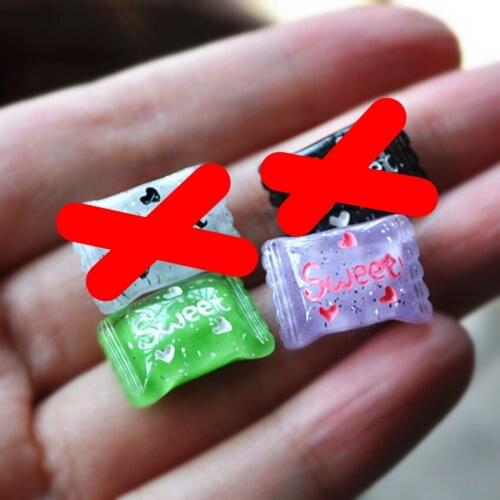 For Diy Hair Accessory 28pcs Mixed 18*13mm Very Cute Flat Back Resin Cabochon Candy