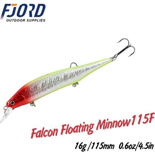 FJORD New Product Hot sale 16g 115mm Minnow lure Long casting lure Professional Floating Fishing Lure