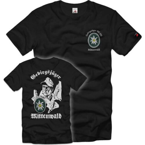 Gebjgbtl 233 Mountain Mittenwalde Mountain Hunter Battalion T-Shirt. Summer Cotton O-Neck Short Sleeve Mens T Shirt New S-3XL