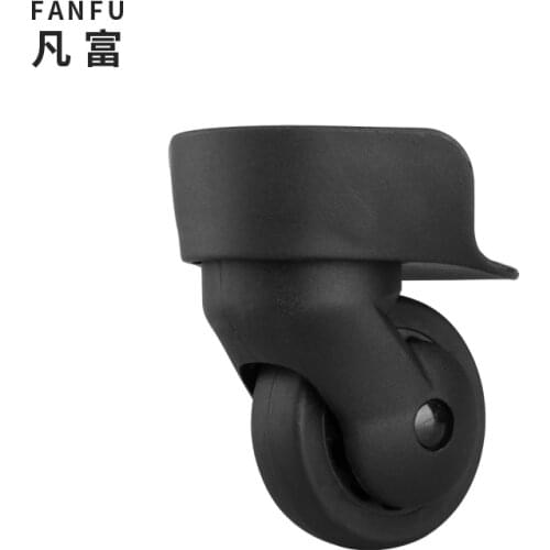 Hot-selling A Pair of Boutique Luggage Wheel Accessories Repair Suitcase Silent Shock-absorbing Wheels Black Casters Accessories