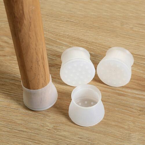 4pc Table Chair Leg Silicone Cap Pad Furniture Table Feet Cover Floor Protector Non-slip Table Chair Mat Caps Foot Protection