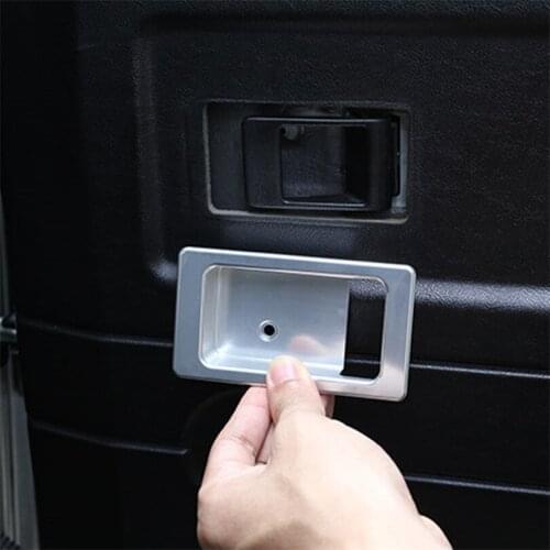 For Land Rover Defender 110 130 2004-18 Aluminum Alloy Car Inside Door Bowl Decoration Cover Trim Auto Accessories