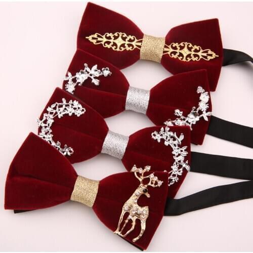 Linbaiway Luxury Banquet Bowties for Mens Shirt Red Bow Ties Formal Dress Business Bowtie Man Bowknot Tuxedo Gravata Borboleta