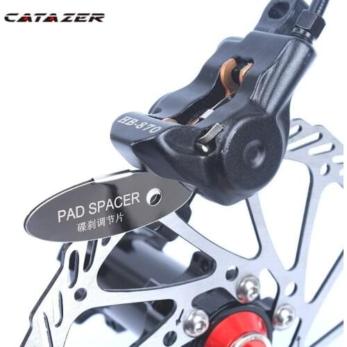 MTB Bicycle Pads Mounting Assistant Brake Pads Rotor Adjusting Alignment Tools Disc Brake Pads Spacer 3.7g