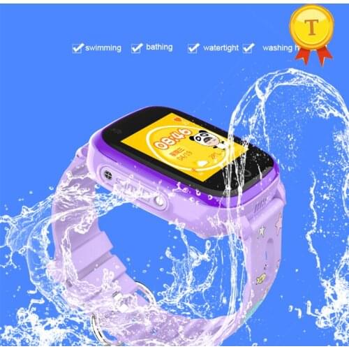 2019 new Touch Screen Android iOS 4G kids swim smartwatch phone watch with one-button SOS emergency call GPS baby smart watch