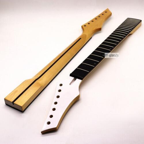 New 7 string Electric Guitar Neck Rosewood fingerboard T-shaped maple Guitar neck assembly DIY 24 Fret Guitar accessories part