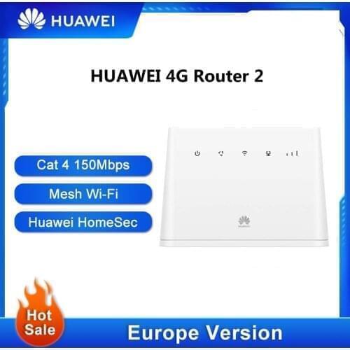 Original Huawei Router2 b311-221 Router Modem LTE CPE 2.4GHz With SIM Card Slot CAT4 150Mbps 4g wi-fi home 0utdoor router