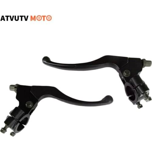 1Pair 7/8" 22mm Clutch Brake Handle Levers Perch Fit Honda XR80 XR100 CRF70 CRF80 CRF100 Pit Dirt Motor Bike Motocross