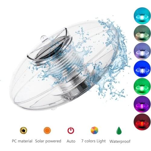 Solar Floating Pool Lights Waterproof Pond Light with Multi Color Changing LED Decorative Night Light for Gargen Swimming Pool