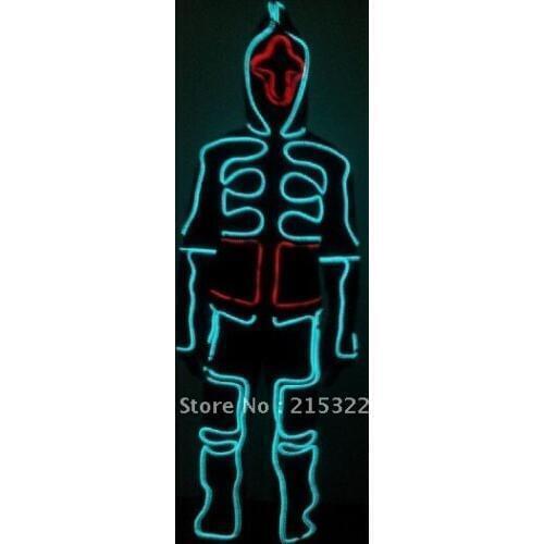 Tron light suit / Light up Dance costume / el wire costume