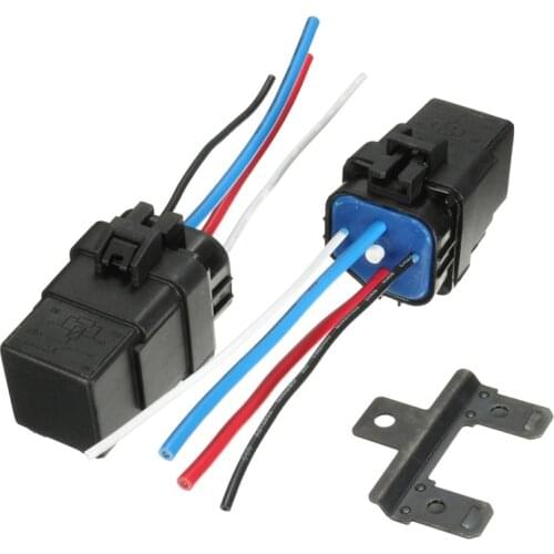 1set Auto Fused On/Off Relays 12V 4 Pin 40A Auto Relay Waterproof Integrated Relay With Cable Seat For Car Motorcycle Car Fuse