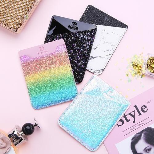 1Pcs Fashion Flexible Mobile Phone ID Card Holder Wallet Credit Pocket Adhesive Back Sticker Pouch Mobile Phone Back Cover