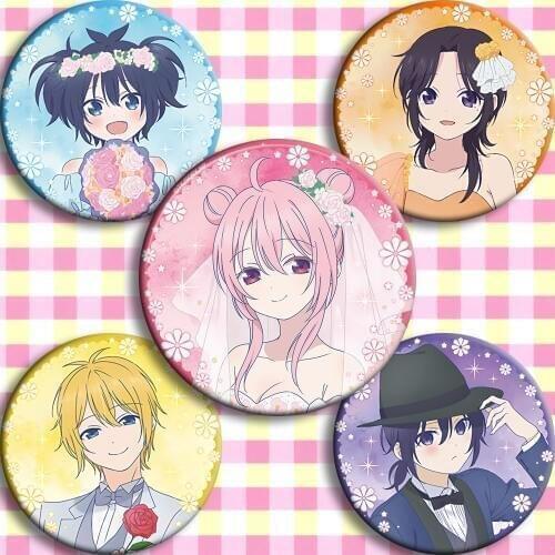 1pc Happy sugar life anime badge 58 mm gifts Icons Bagdes Brooch