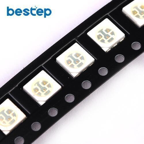100PCS 5050 SMD SMT LED Ultra Bright RGB Light Diode Lamp PLCC-6
