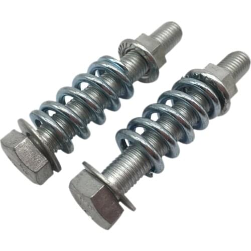 2x M10x1.25 Exhaust Bolt and Spring Nut Kit Repair High quality Professional