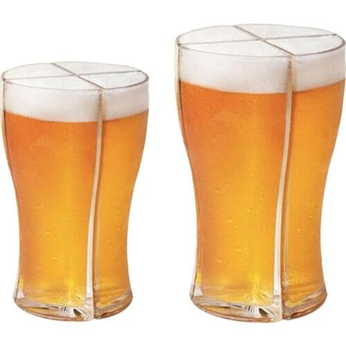 4pcs Creative Acrylic Portable Liquor Divider Liquor Dispenser Beer Glass Wine Pot Large Capacity Mug for Party Kitchen Tool