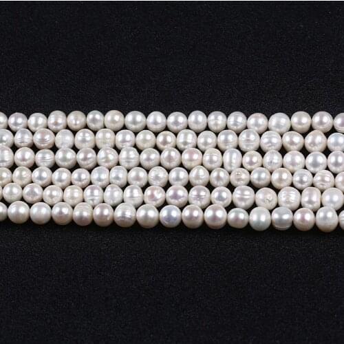 7-8mm Potato Shape Pearl, Cheap Beads for Jewelry Making, ZST006