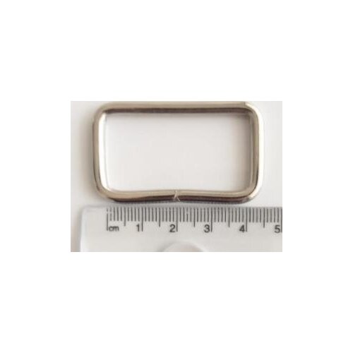 Rectangle Ring 4 cm Silver