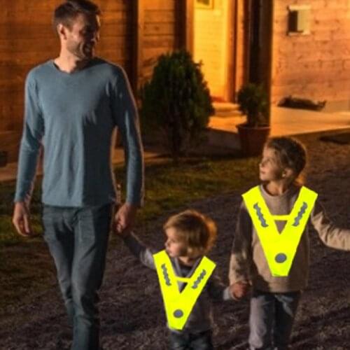 Safety Reflective Tops Night Sports Vest Childrens Safety Reflective Vest Outdoor Sports Reflective Running Jacket