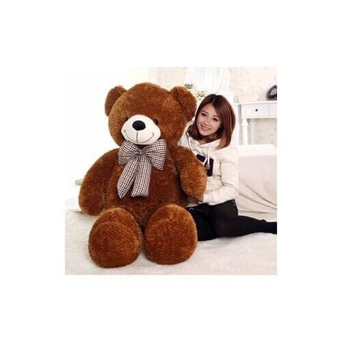 Larggest size 160cm bowtie teddy bear plush toy soft hugging pillow Valentines Day present , surprised birthday gift w5461