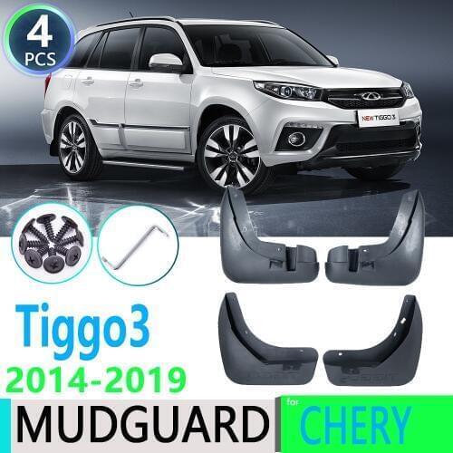 For Chery Tiggo3 Tiggo 3 2014 2015 2016 17 2019 4 PCS Car Fender Mudguard Mud Flaps Guard Splash Flap Mudguards Car Accessories