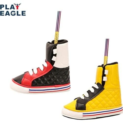 Golf Putter Head Cover PU Leather Blade Straight Shoe Shape Putter Covers Durable Professional