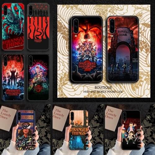 Stranger Things TV Phone case For Samsung Galaxy A 3 5 7 8 10 20 21 30 40 50 51 70 71 E S 2016 2018 4G black art funda tpu