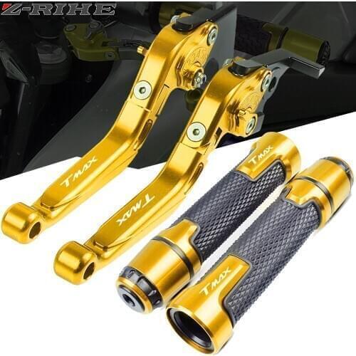 For YAMAHA TMAX530 TMAX 530 SX DX T-MAX 2017-2018 Motorcycle CNC Adjustable Racing Brake Clutch Lever Handle Hand GripsClutch