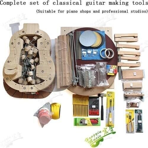 Classic guitar full set of DIY handcrafted guitar tools combined with Spanish connection dedicated to classical guitars