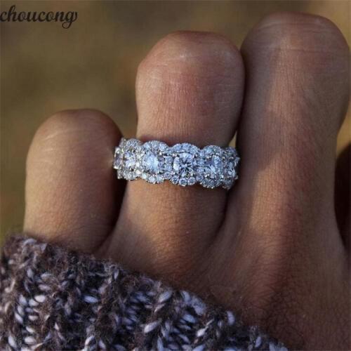 Choucong 2019 Statement Promise Ring 925 sterling Silver AAAAA Zircon cz Engagement Wedding Band Rings For Women Party Jewelry