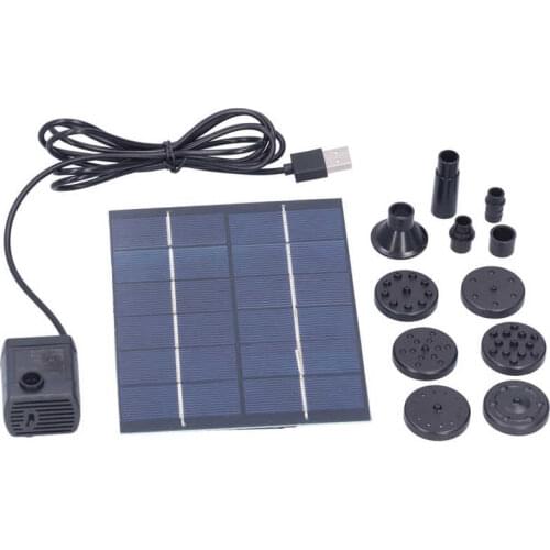 Solar Panel Kit Energy‑saving Solar Water Pump Practical with Bag Of Accessories() for Bird Baths Fish Tanks Small Pond