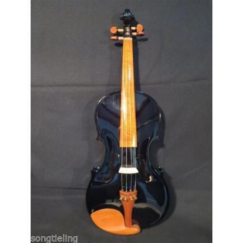 Beautiful Black colors electric & acoustic viola 16" #8575