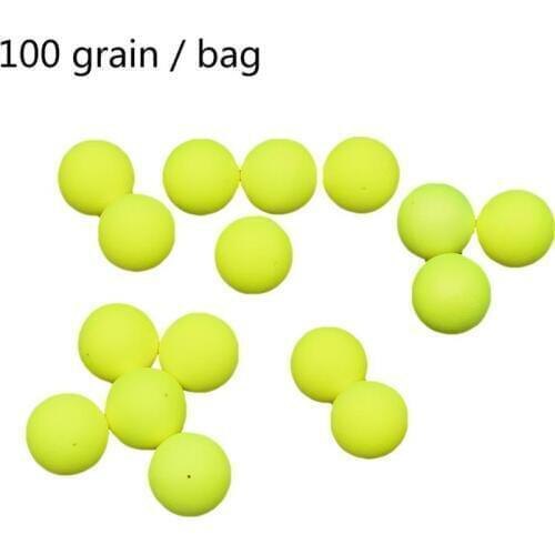 Hot 100PCS Foam Floats Ball Beads Beans Fishing Float Bottom Rig Rigging Material Fishing Tackle Accessories Pick Size