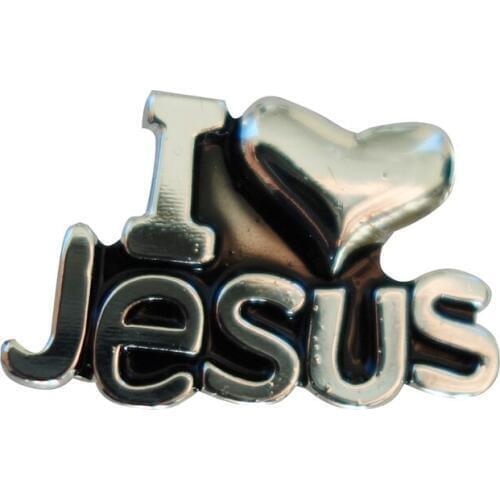 Metal Jesus lapel pin badge-(300 pcs/lot)