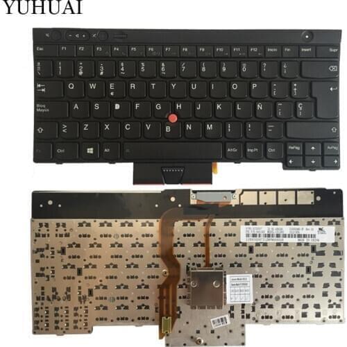 NEW SP laptop keyboard FOR LENOVO THINKPAD T530 T530i T430 T430s X230 W530 L430 L530 Spanish keyboard black 04X1325 no Backlight