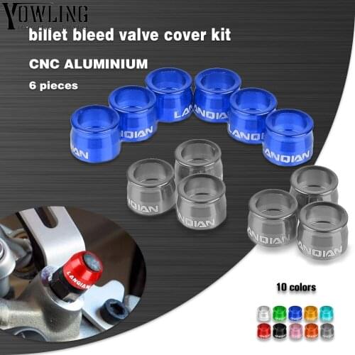 2020 NEW CN Billet Bleed Valve Cover Kit For SUZUKI GSR 600 750 GSX-R GSXR 1000 600 750 K6 K7 K8 K9 K10 Caliper Master Cylinder