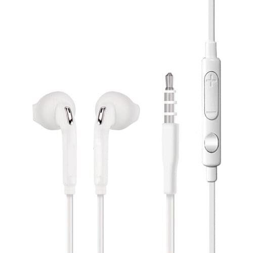 New Cheap Ear Phones for All The Smartphones White Earphone Wired with Microphone White