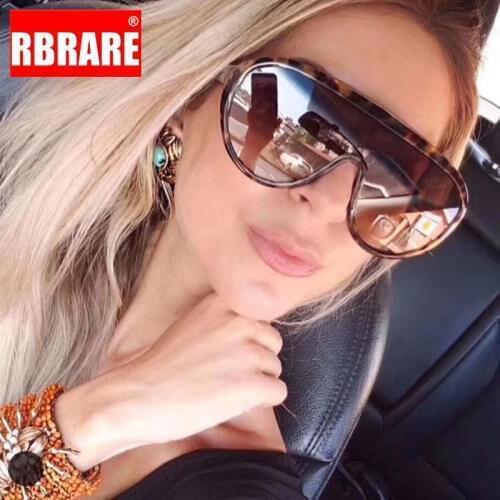 RBRARE Oversized Sunglasses Women 2021 High Quality Vintage Sunglasses Women Luxury Brand Retro Sun Glasses Gafas De Sol Mujer