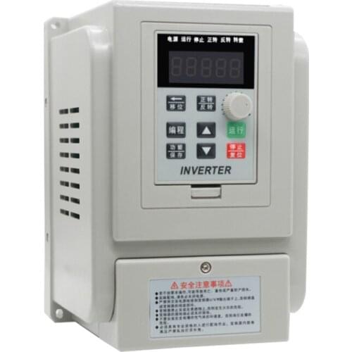 AC220V 2.2kW Single Phase VFD Adjustable Variable Frequency Drive Converter For Motor Speed Control Frequency Inverter