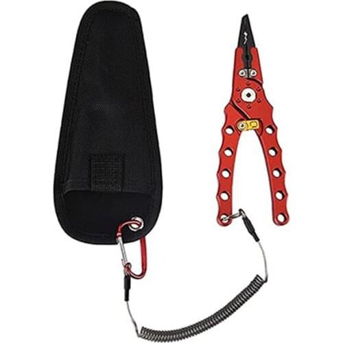 HOT Fishing Pliers,Stainless Steel Hook Remover,Clamp Head Fishing Gear, Hook Remover Braid Line Cutter Split Ring Opener