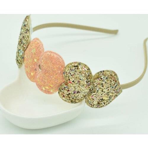 New love headband girl cute 6 love symmetrical child headdress female gift wholesale sparkling hair accessories