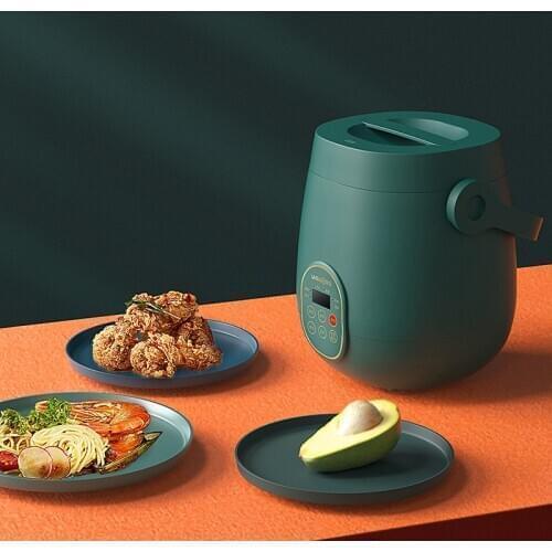 Retro green mini household 1-2 people small electric rice cooker small multi-function automatic rice cooker