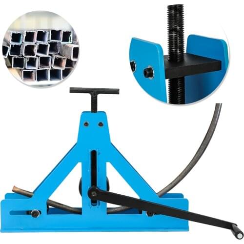 TR-40 Manual Tube Roller Bender Bending Rolling Machine Square Tube Flat Square and Rectangular Round Bar Box Section