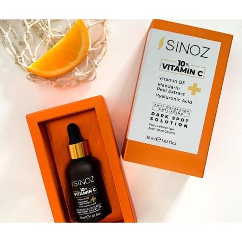 Sinoz 10% Vitamin C Serum Anti-wrinkle Intensive Care Serum Shrink Pore Whitening Moisturizing Essence Bright Intensive Heal
